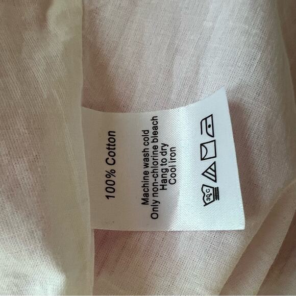 Duffield Lane Pink White Striped Adele Tiered Dress Size Large - Picture 12 of 13